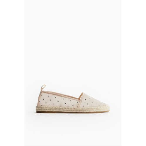 H&M Embellished Mesh Espadrilles