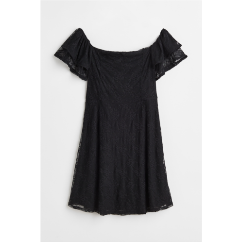 H&M Lace Off-the-shoulder Dress