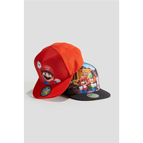 H&M 2-pack Print-motif Caps