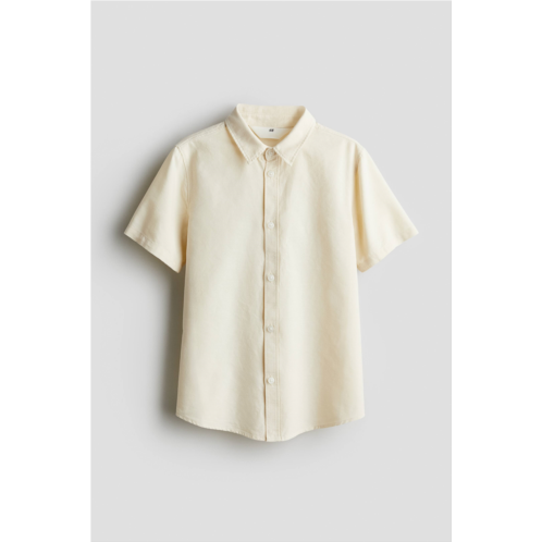 H&M Short-sleeved Cotton Shirt