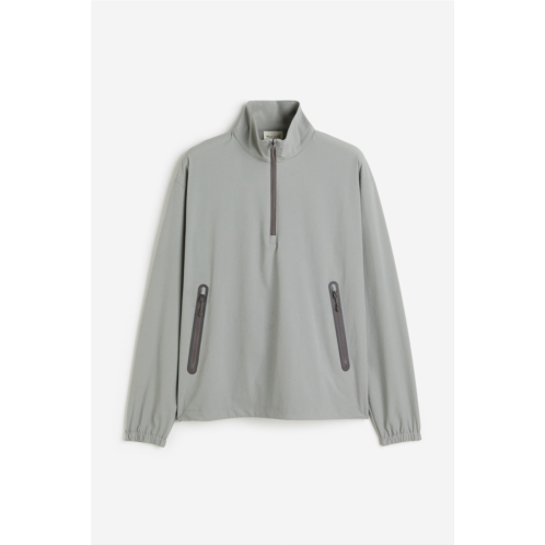 H&M Relaxed Fit Half-Zip Track Jacket in DryMove