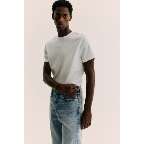 H&M Slim Fit Ribbed T-shirt