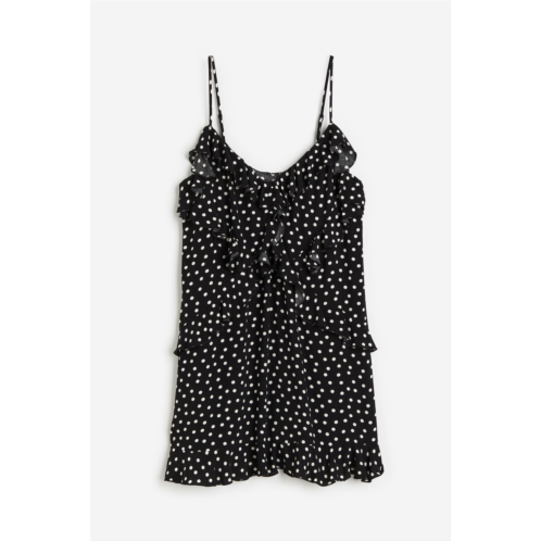 H&M Flounce-detail Mini Dress