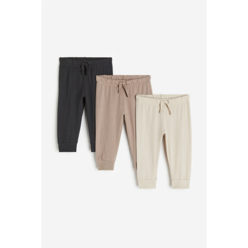 H&M 3-pack Cotton Jersey Joggers