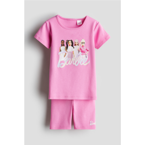 H&M Snug Fit Printed Jersey Pajamas