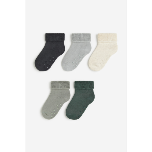 H&M 5-pack Non-slip Terry Socks