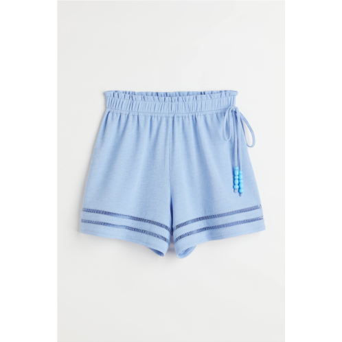 H&M Embroidered-trim shorts