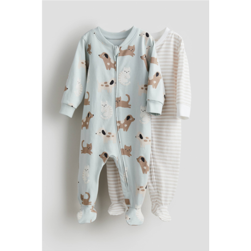 H&M 2-pack Zip-up Pajama Jumpsuits