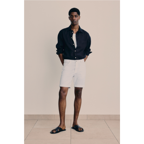 H&M Slim Fit Cotton Twill Shorts