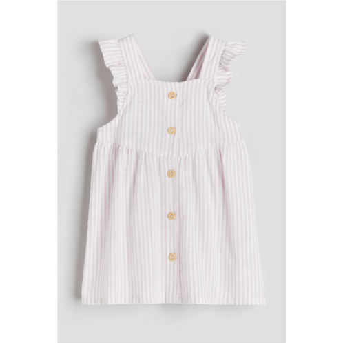 H&M Ruffle-trimmed Cotton Dress