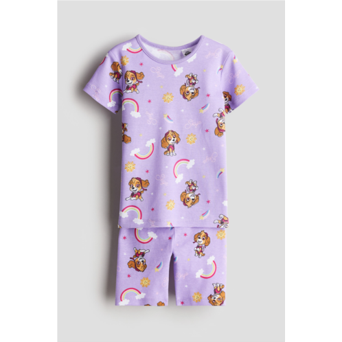 H&M Snug Fit Printed Jersey Pajamas