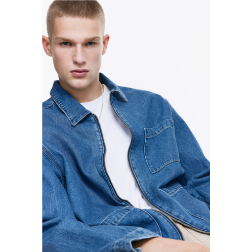 H&M Regular Fit Denim Overshirt