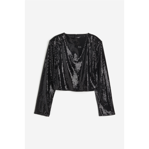 H&M Sequined Blouse