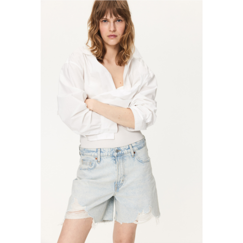 H&M High Bermuda Denim Shorts