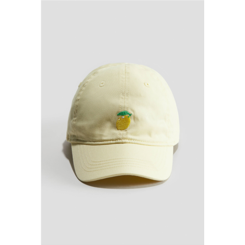 H&M Embroidered-motif Cotton Cap