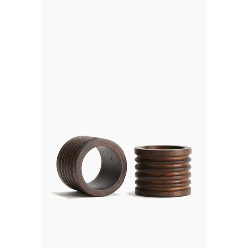 H&M 2-pack Mango Wood Napkin Rings