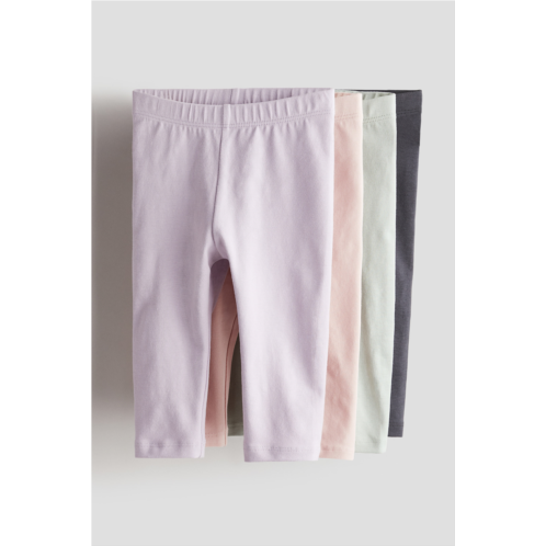 H&M 4-pack Cotton Jersey Leggings