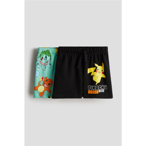 H&M 2-pack Printed Sweatshorts