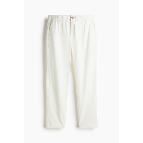 H&M Regular Fit Linen-blend Pants