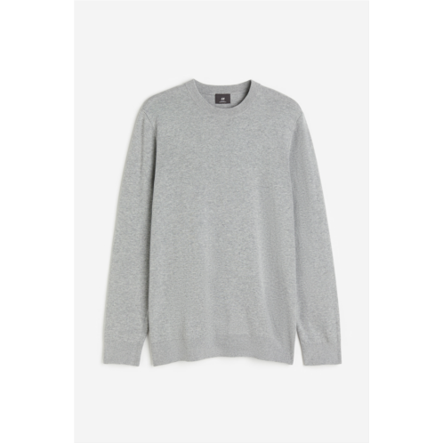 H&M Slim Fit Fine-knit Cotton Sweater