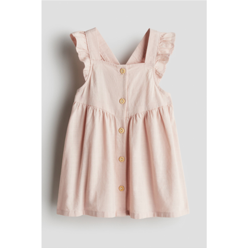 H&M Ruffle-trimmed Cotton Dress