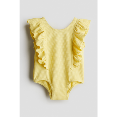 H&M Flounce-trimmed Swimsuit