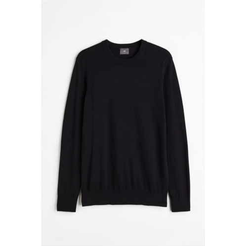 H&M Slim Fit Fine-knit Cotton Sweater