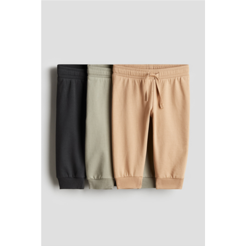 H&M 3-pack Cotton Joggers