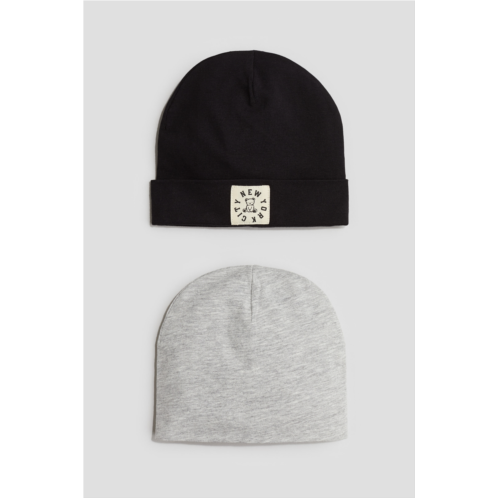 H&M 2-pack Cotton Jersey Beanies