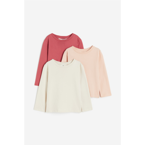 H&M 3-pack Long-sleeved Cotton Shirts