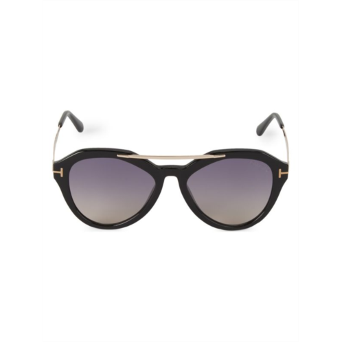 TOM FORD 54MM Browline Cat Eye Sunglasses