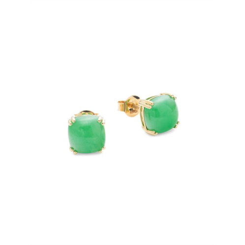 Effy May Jade?? & 14K Yellow Gold Stud Earrings