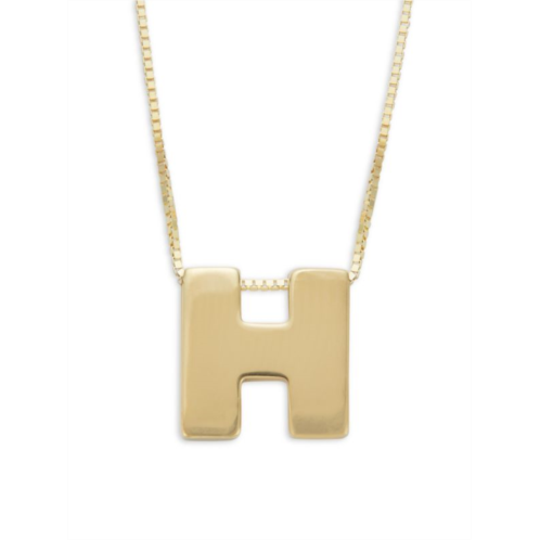 Saks Fifth Avenue Initial 14K Yellow Gold Necklace