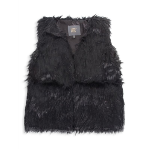 Luxe Faux Fur Solid Fux Fur Vest