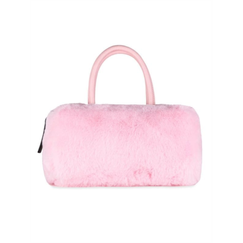 Luxe Faux Fur Faux Fur Bowling Bag