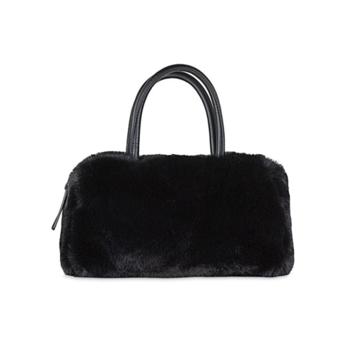 Luxe Faux Fur Faux Fur Bowling Bag