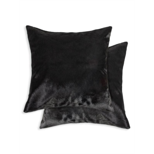 Natural 2-Pack Square Cowhide Pillow Set