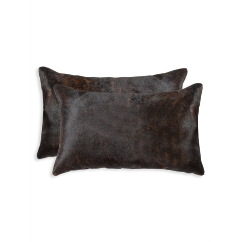 Natural 2-Pack Rectangular Cowhide Pillow Set