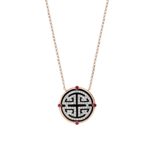 Effy 14K Two-Tone Gold & Multi-Stone Pendant Necklace