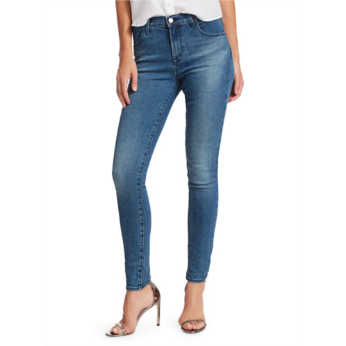 J Brand Maria High-Rise Distressed Skinny Jeans