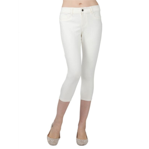 Memoi Light Ponte Cotton-Blend Capri Leggings