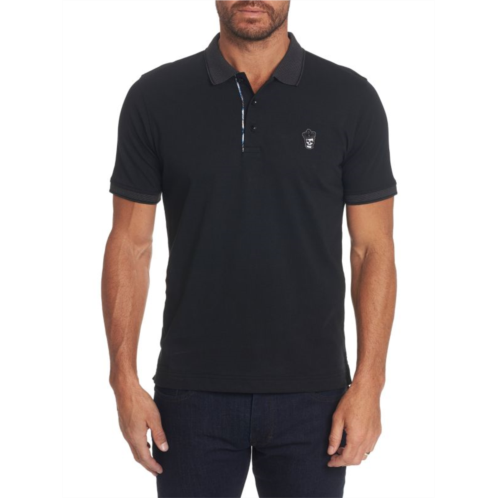 Robert Graham Lucifer Classic Fit Skull Embroidered Polo