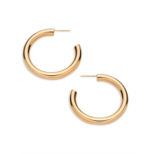 Saks Fifth Avenue 14K Yellow Gold J-Tube Hoop Earrings