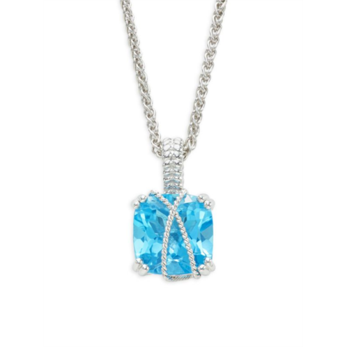 Effy Sterling Silver & Blue Topaz Pendant Necklace