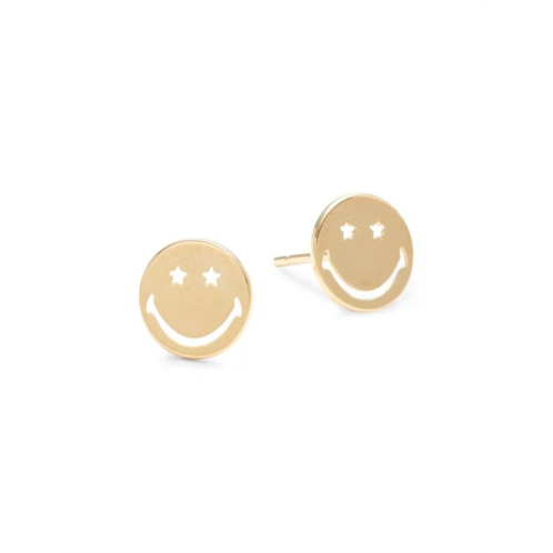 Saks Fifth Avenue 14K Yellow Gold Emoji Stud Earrings