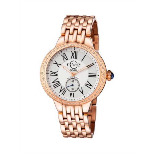 GV2 Astor 40MM RoseGoldtone Stainless Steel & Diamond Bracelet Watch
