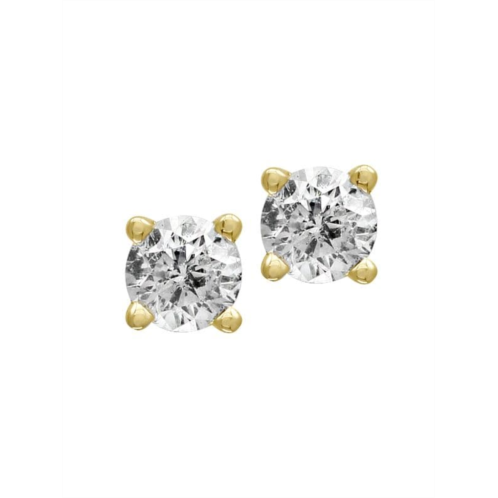 Effy 14K Yellow Gold & 0.15 TCW Diamond Stud Earrings