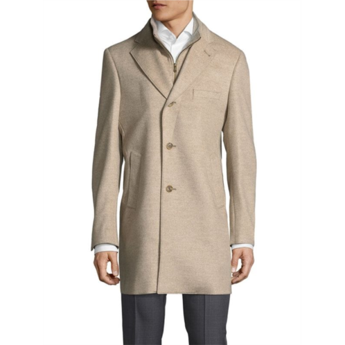 Saks Fifth Avenue Made in Italy Cash Wool Car Coat