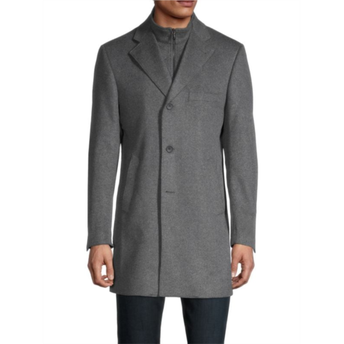 Saks Fifth Avenue Made in Italy Wool & Cashmere Car Coat