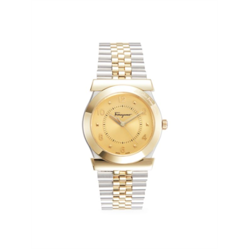 FERRAGAMO Bi-Tone Stainless Steel Bracelet Watch